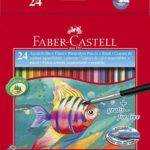 Watercolour pencil + brush box 24x