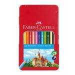 Colour pencils hexagonal tin 12x window