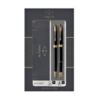 Parker Sonnet Duo Set Ballpoint & Fountain Pen Black GT